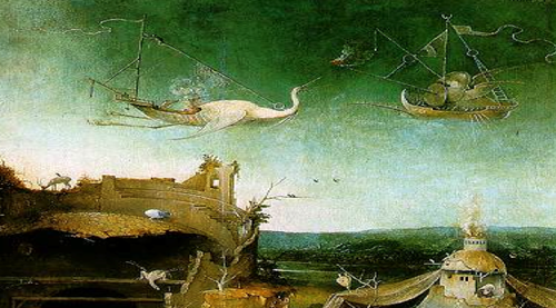 "The Temptation of Saint Anthony" Middle Part, Hieronymus Bosch, 1500